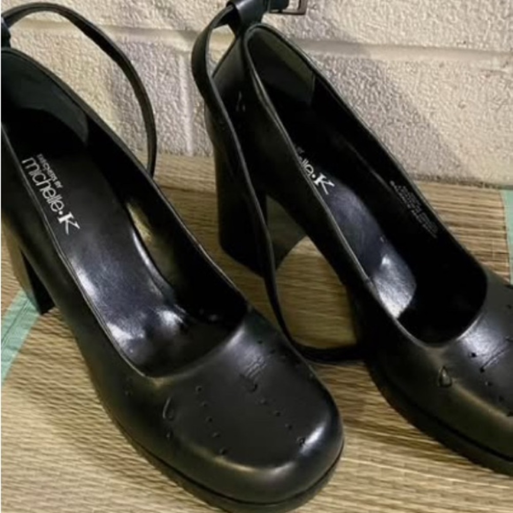 Michelle K Black Classic Heels